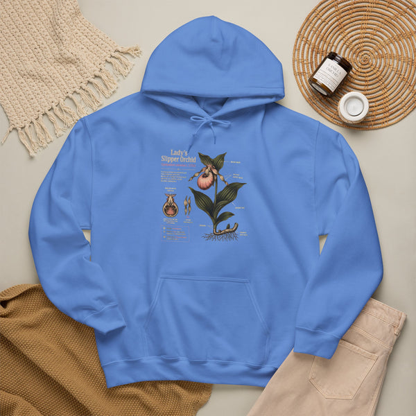 Botanical Peach Illustration Hoodie — Vintage Botanical Chart Sweatshirt