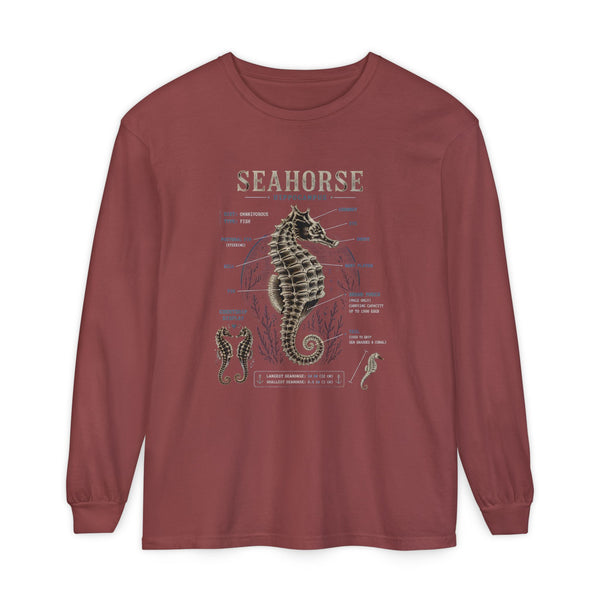 Seahorse Anatomy Long Sleeve Tee