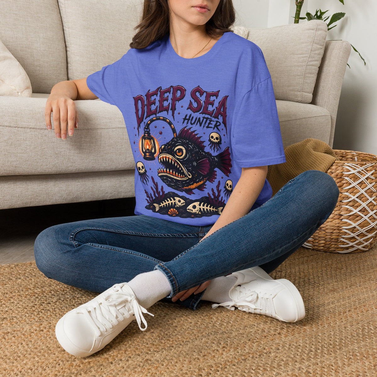 Deep Sea Hunter T-Shirt — Anglerfish Graphic Tee