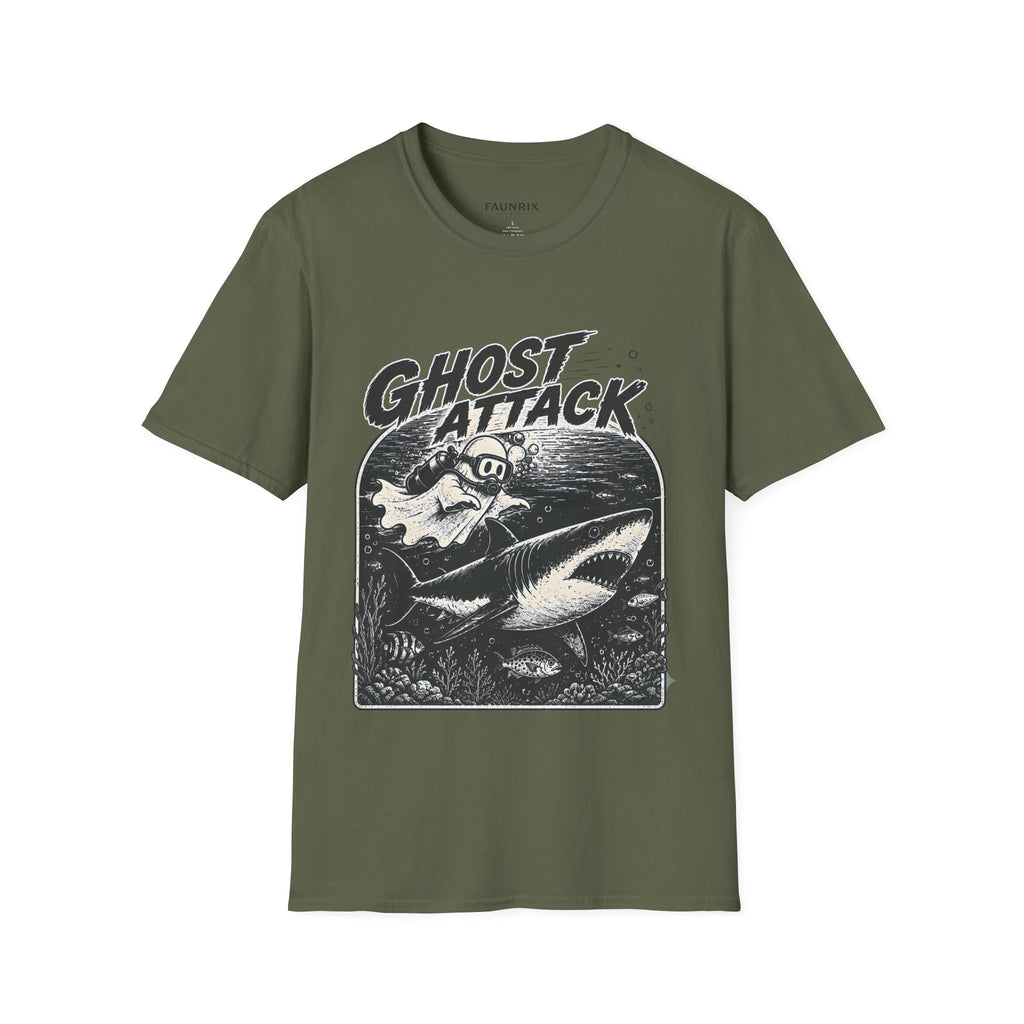 Ghost Attack T-Shirt — Vintage Horror Graphic Tee