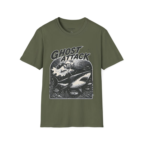Ghost Attack T-Shirt — Vintage Horror Graphic Tee