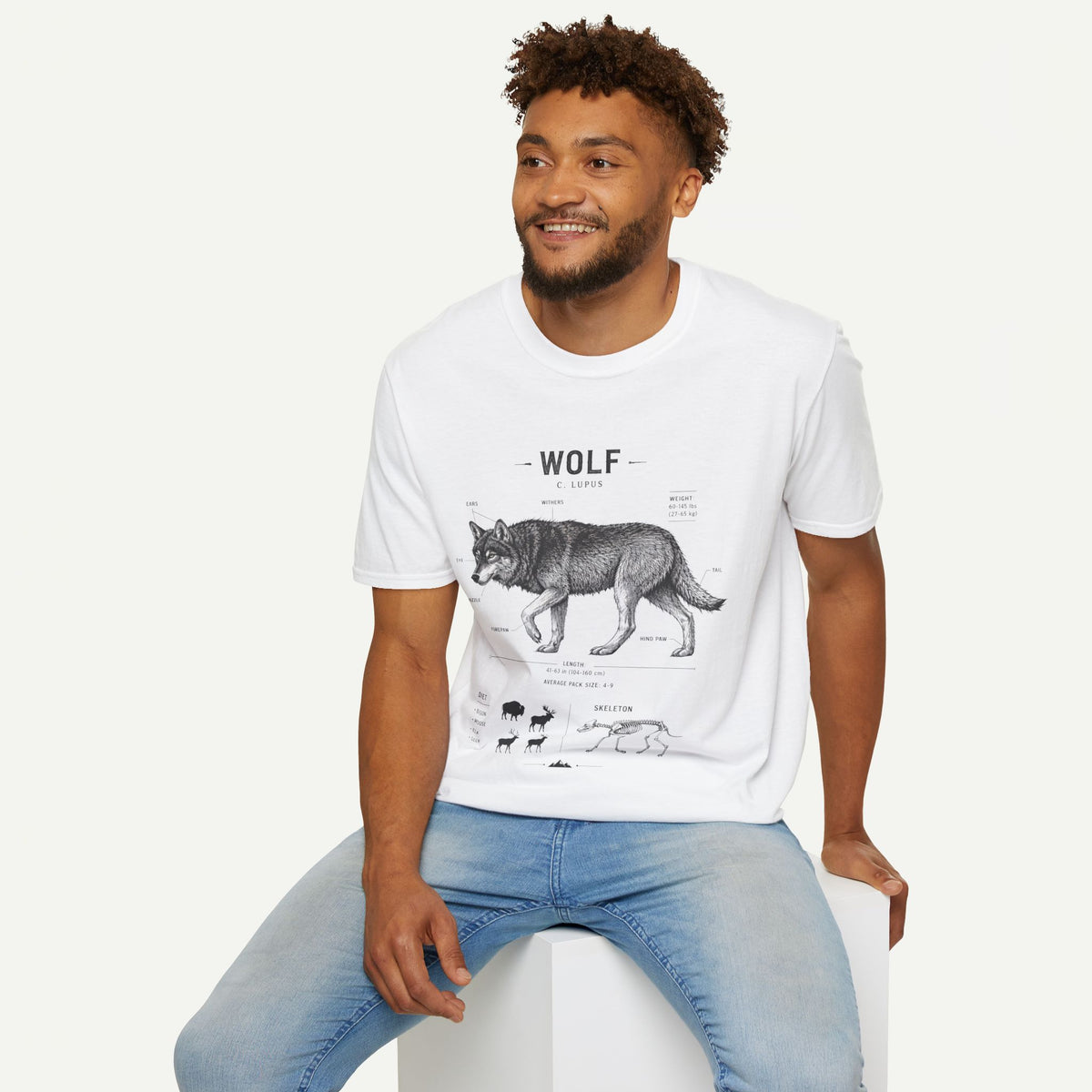 Wolf Anatomy T-Shirt — Vintage Scientific Illustration Tee