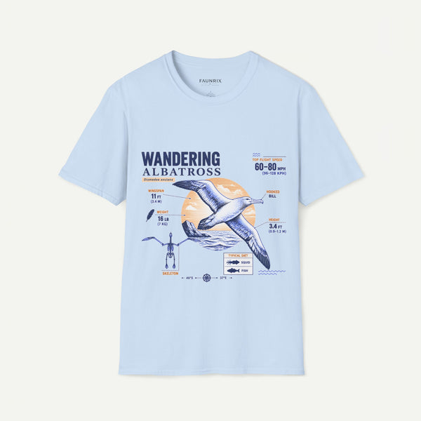 Wandering Albatross Anatomy T-Shirt — Vintage Seabird Graphic Tee