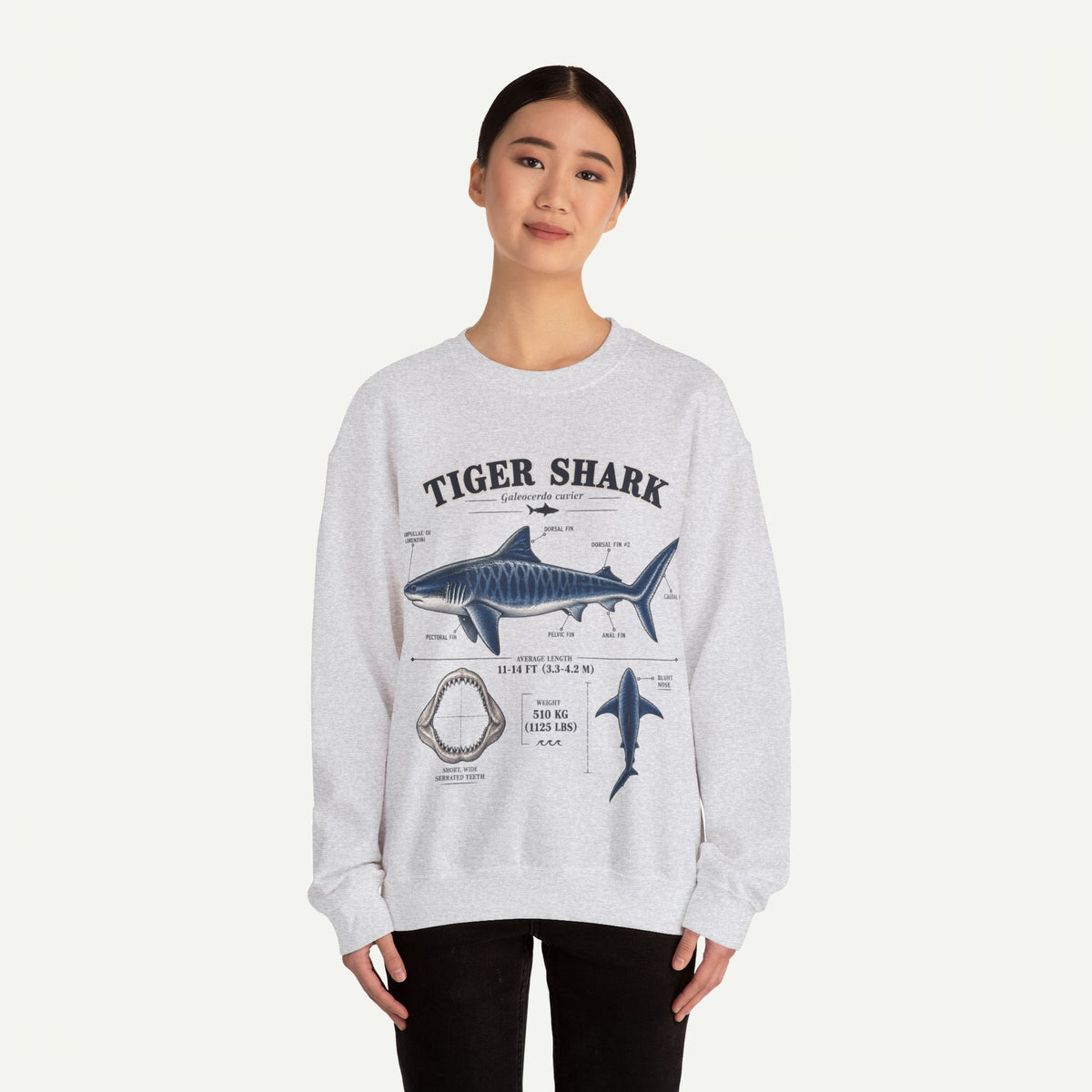 Tiger Shark Anatomy Sweatshirt