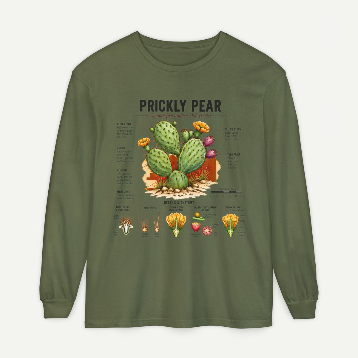 Prickly Pear Botanical Long Sleeve Shirt