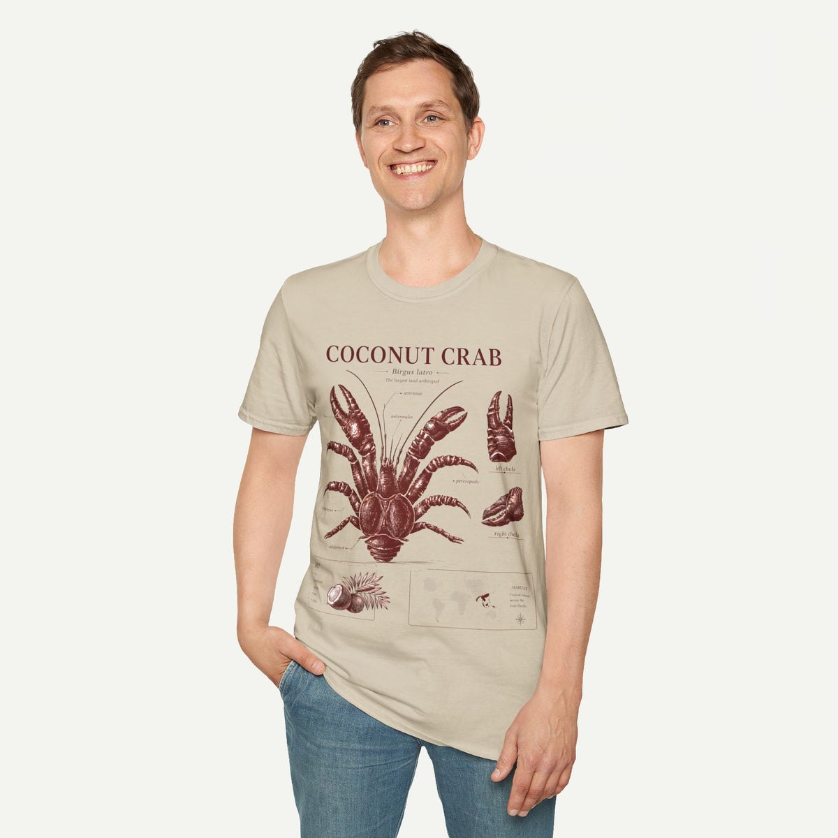 Coconut Crab Anatomy T-Shirt