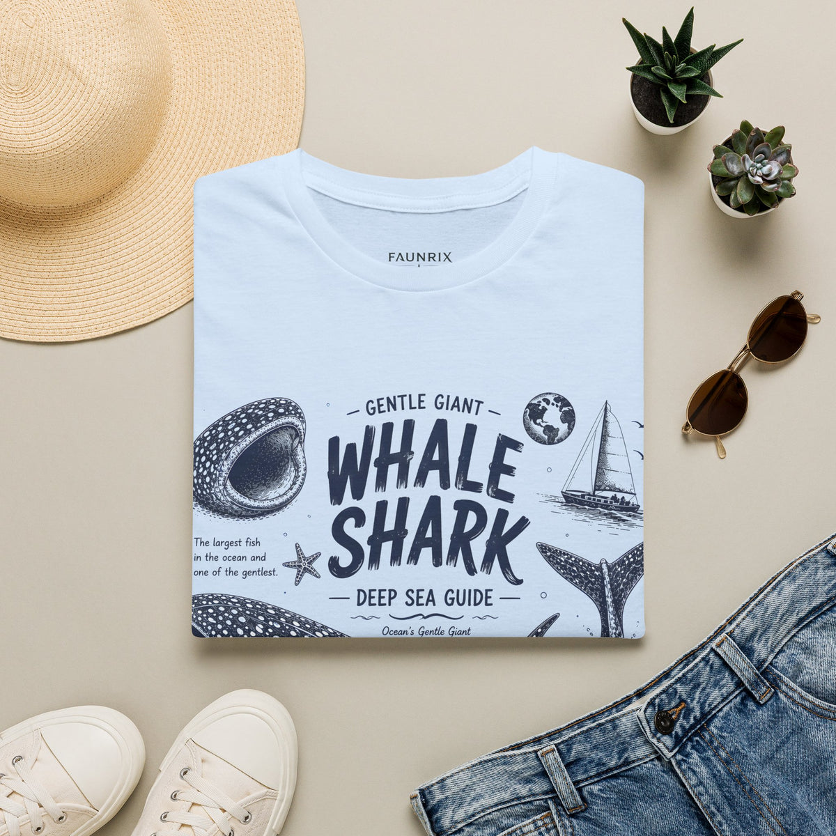 Whale Shark Anatomy T-Shirt — Deep Sea Guide Graphic Tee