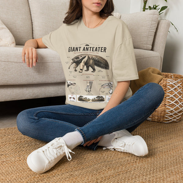 Giant Anteater Anatomy Tee — Vintage Natural History Animal Graphic T-Shirt
