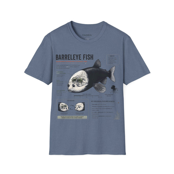 Barreleye Fish Anatomy T-Shirt — Deep Sea Biology Graphic Tee