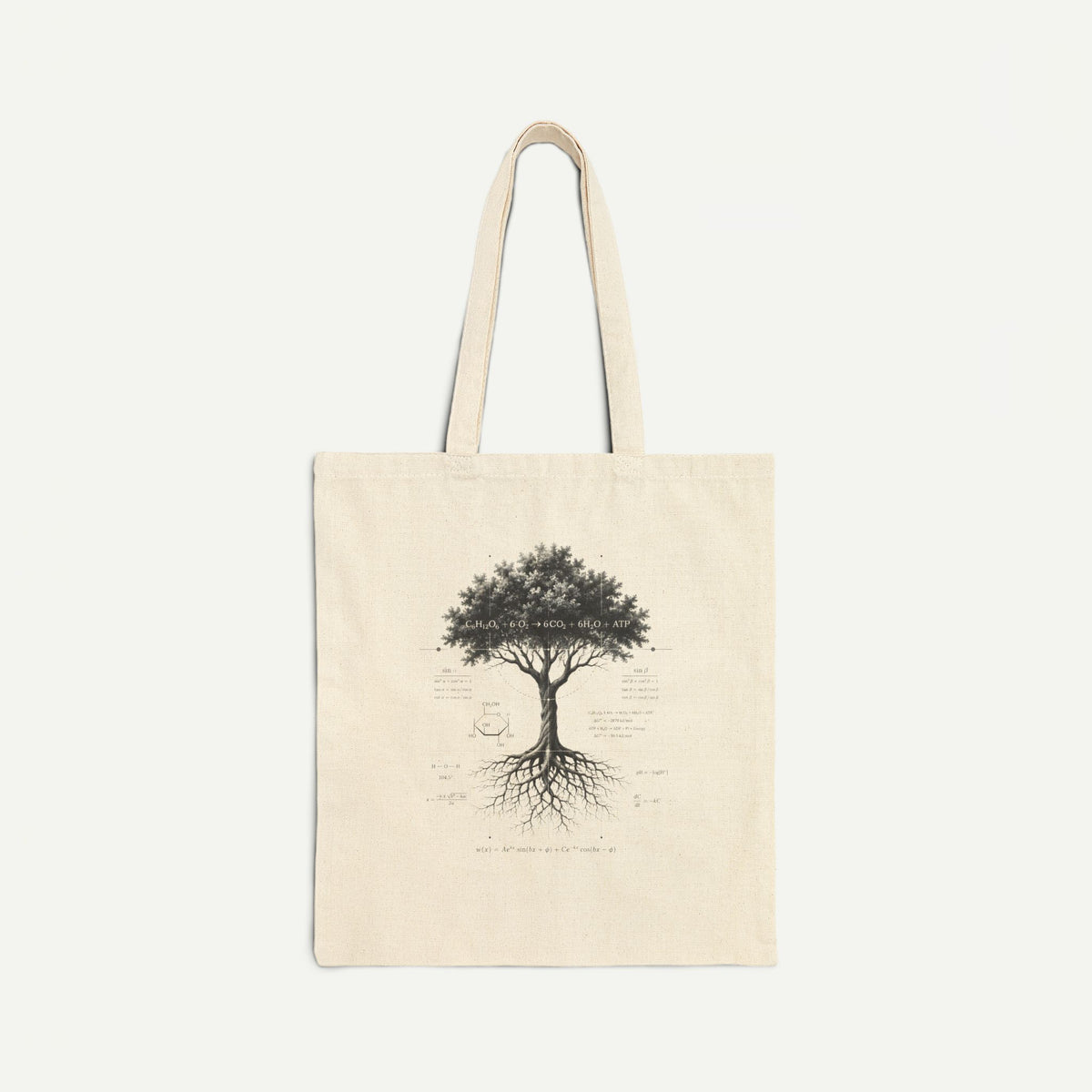 Vintage Tree of Life Canvas Tote Bag Main image