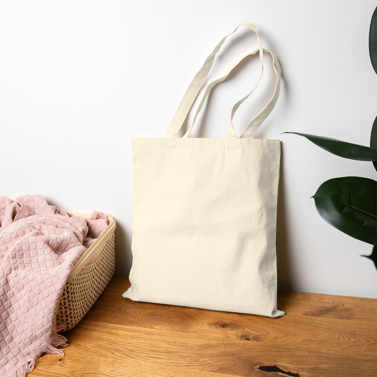 Peony Botanical Tote Bag — "Common Peony" Canvas Shopper