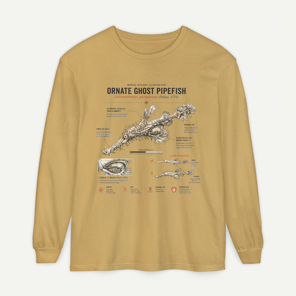 Ornate Ghost Pipefish Anatomical Long Sleeve Tee