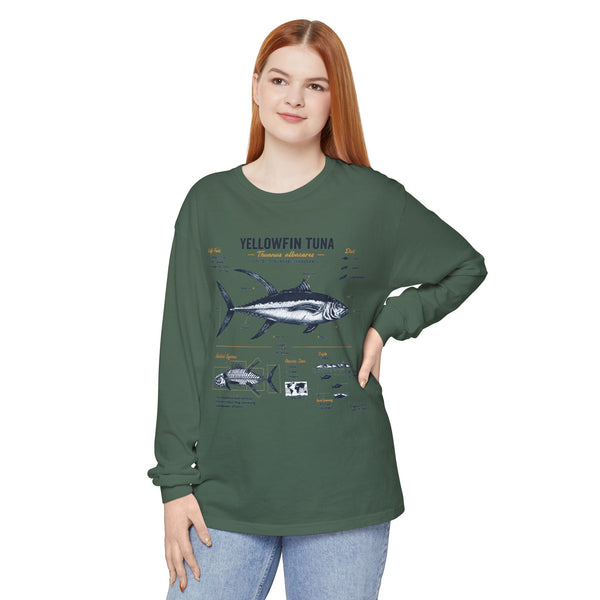 Yellowfin Tuna Anatomy Long Sleeve T-Shirt