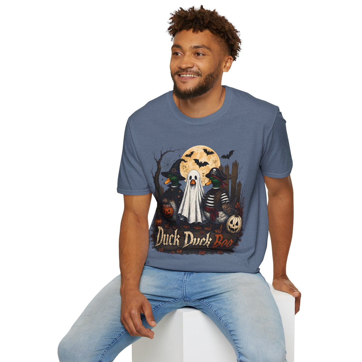 Duck Duck BOO! Halloween T-Shirt — Cute Spooky Duck Costume Tee