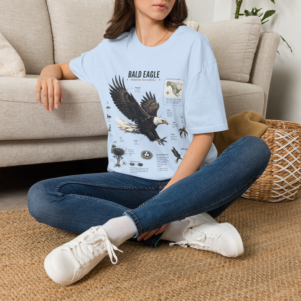 Bald Eagle Anatomy Field Guide T-Shirt