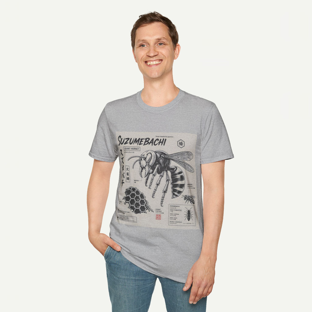 Suzumebachi Giant Hornet Anatomy T-Shirt — Japanese Illustration Graphic Tee