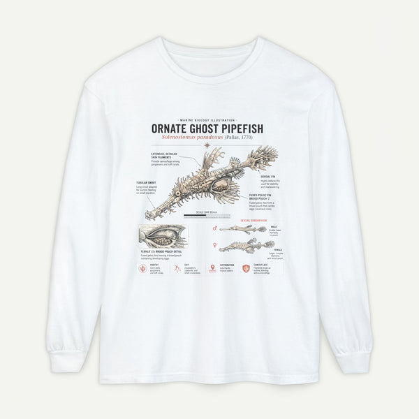 Ornate Ghost Pipefish Anatomical Long Sleeve Tee