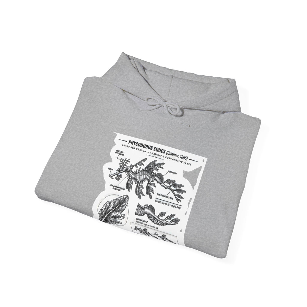 Botanical Anatomy Hoodie — Vintage Plant Diagram Sweatshirt