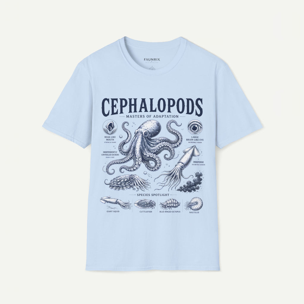 Cephalopods T-Shirt — Masters of Adaptation Vintage Octopus Graphic Tee