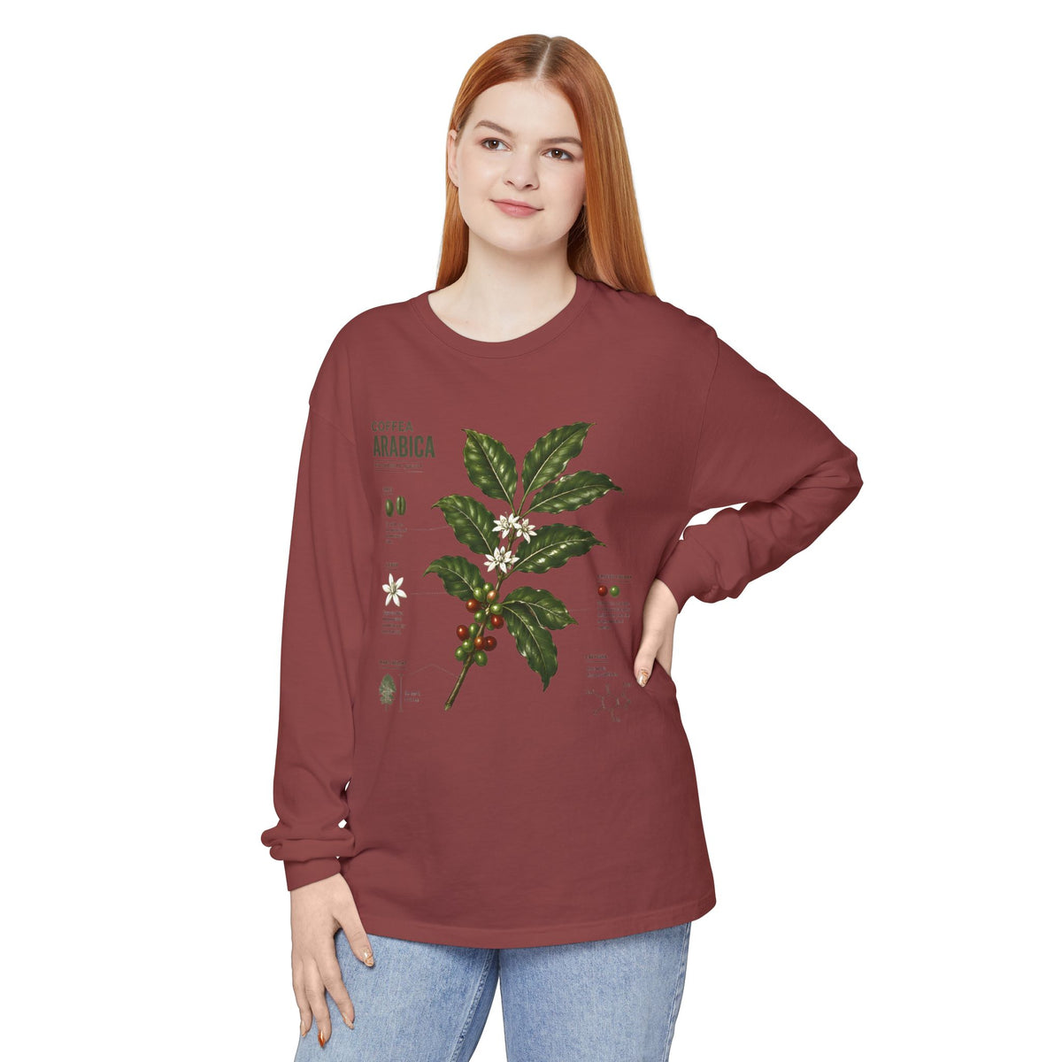 Coffee Arabica Botanical Long Sleeve Tee