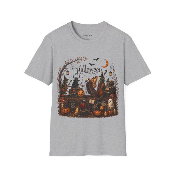 Halloween Witch & Pumpkin T‑Shirt — Spooky Night Graphic Tee