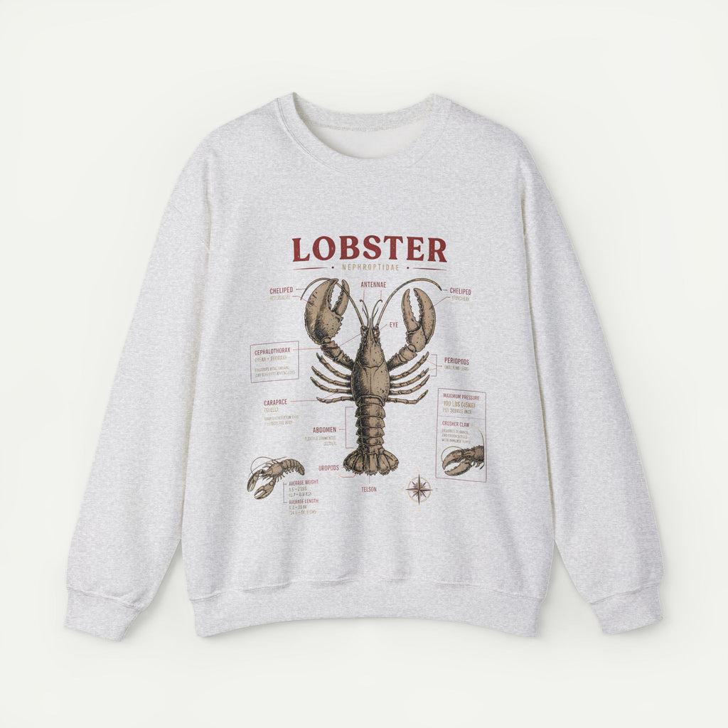 Lobster Anatomy Crewneck Sweatshirt