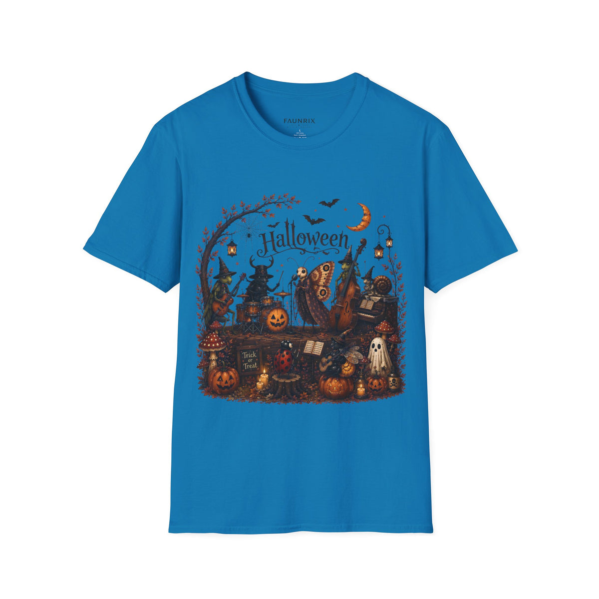 Halloween Witch & Pumpkin T‑Shirt — Spooky Night Graphic Tee