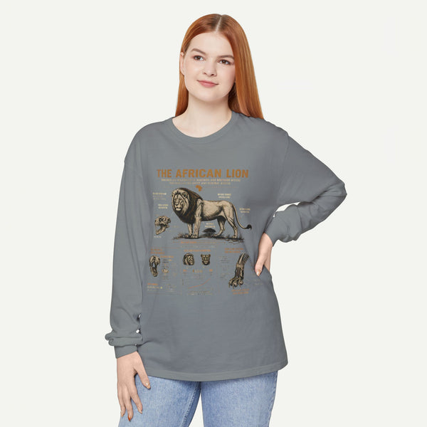 The African Lion Anatomy Long Sleeve Shirt