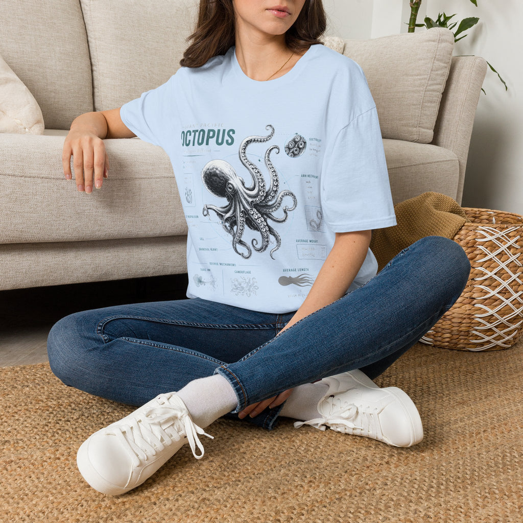 Octopus Anatomy Tee — Vintage Marine Illustration T-Shirt