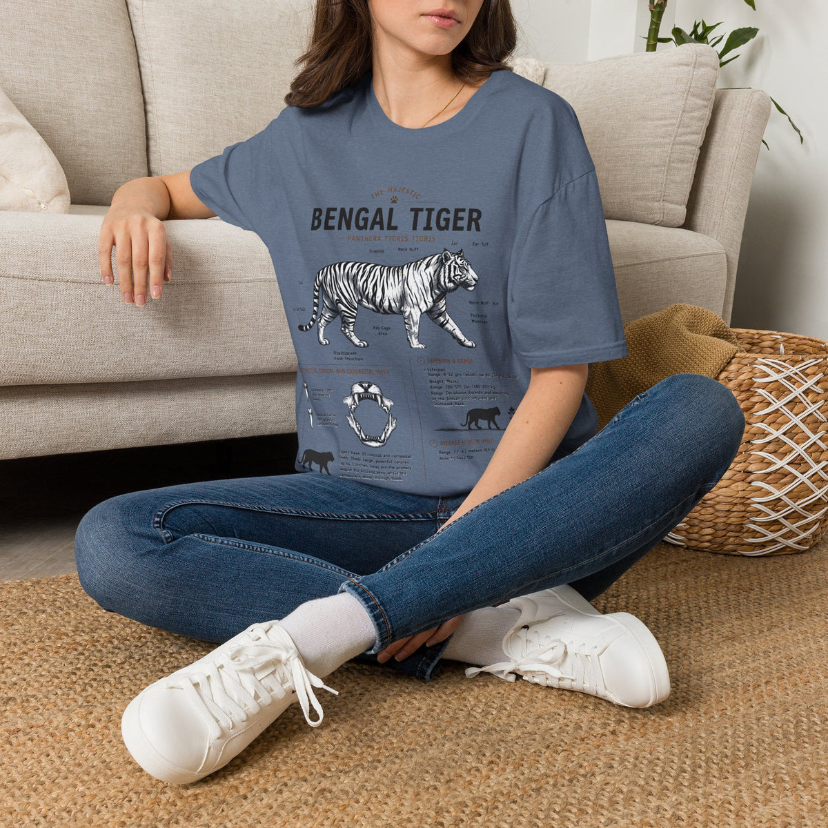 Bengal Tiger Vintage Anatomy T-Shirt