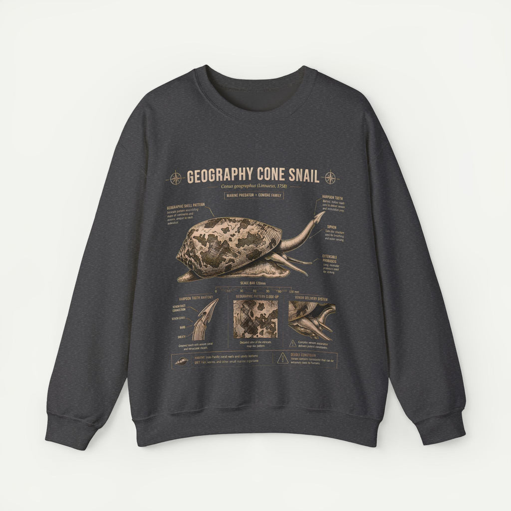 Geography Cone Snail Anatomy Sweatshirt