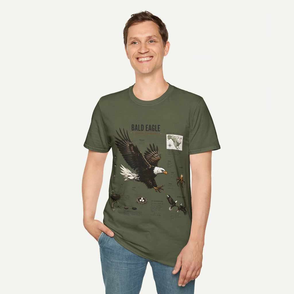 Bald Eagle Anatomy Field Guide T-Shirt