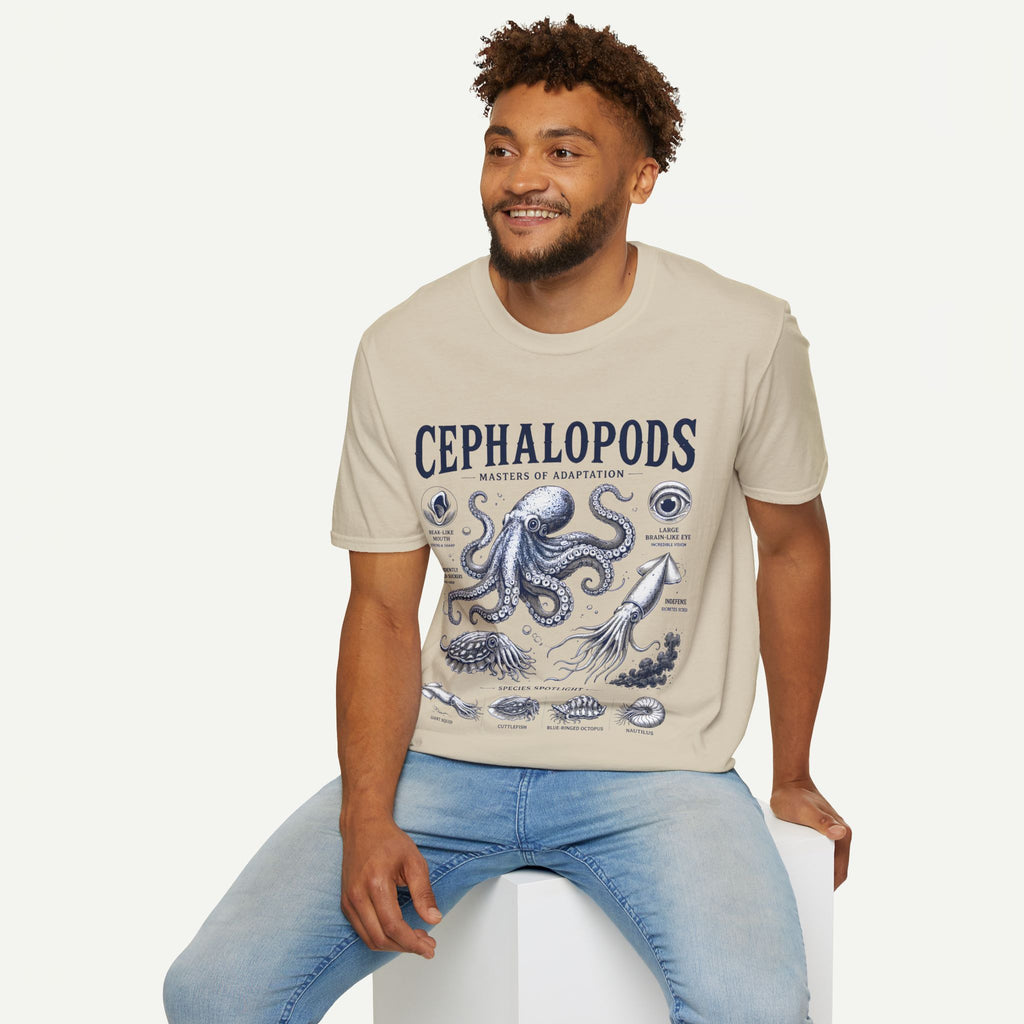Cephalopods T-Shirt — Masters of Adaptation Vintage Octopus Graphic Tee