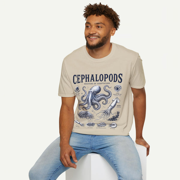 Cephalopods T-Shirt — Masters of Adaptation Vintage Octopus Graphic Tee