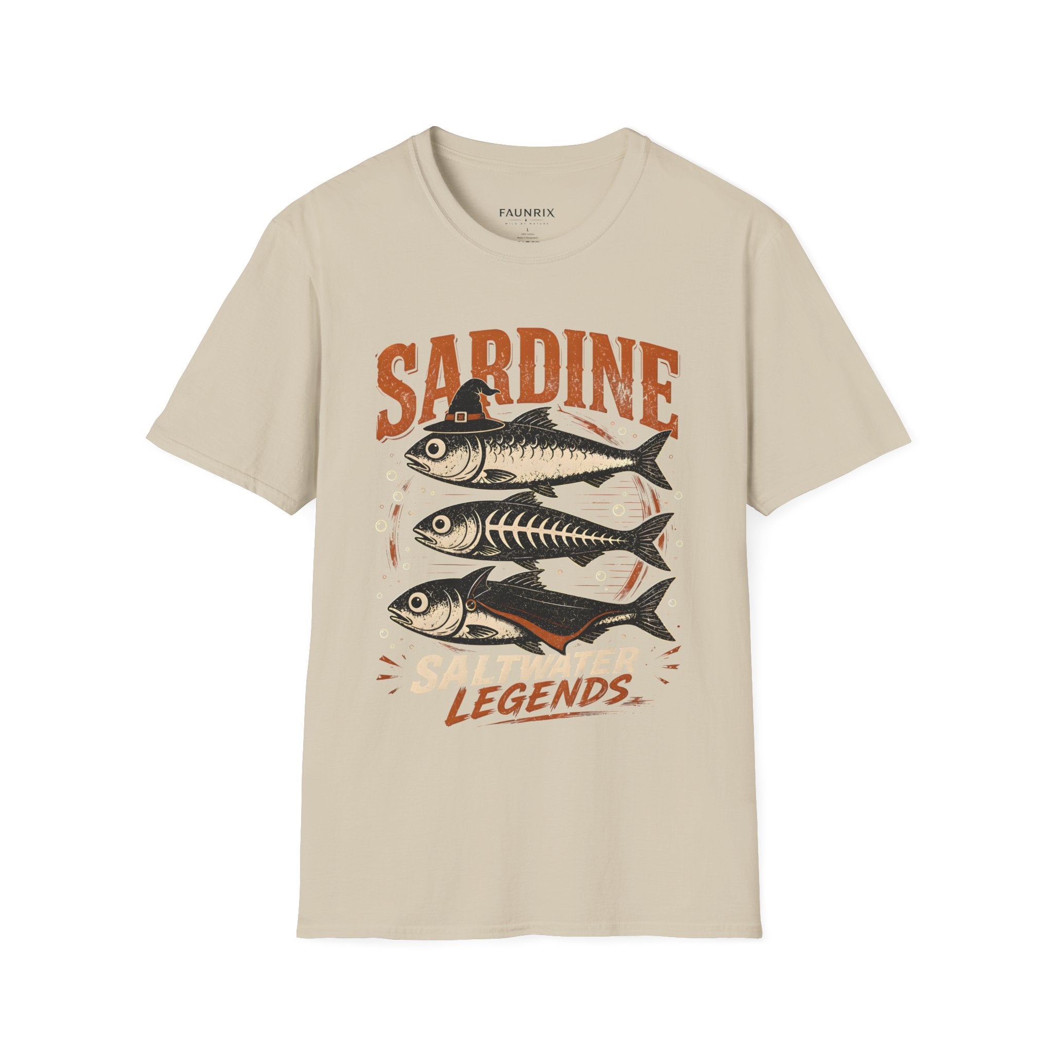 Sardine Vintage Fish T-Shirt — Retro Seafood Graphic Tee Secondary image