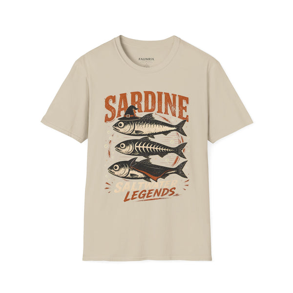 Sardine Vintage Fish T-Shirt — Retro Seafood Graphic Tee