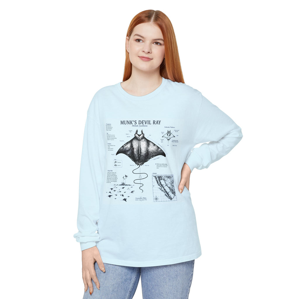 Munk's Devil Ray Anatomy Long Sleeve Tee