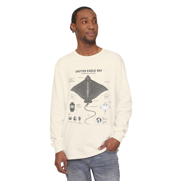 Spotted Eagle Ray Anatomy Long Sleeve Tee
