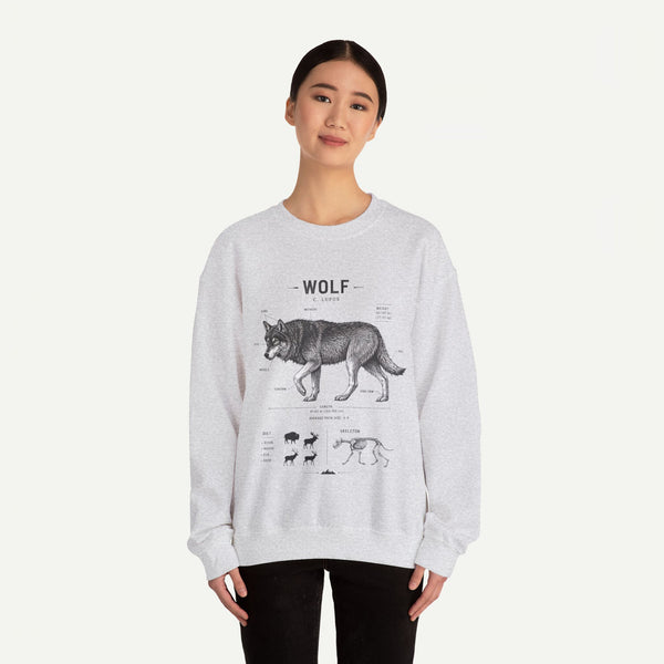 Wolf Anatomy Crewneck Sweatshirt