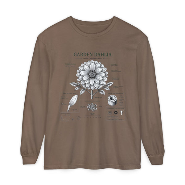Garden Dahlia Botanical Long Sleeve Tee