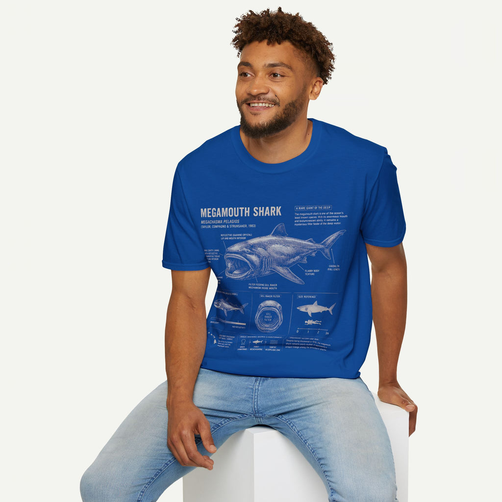 Megamouth Shark Anatomy T-Shirt — Marine Biology Graphic Tee