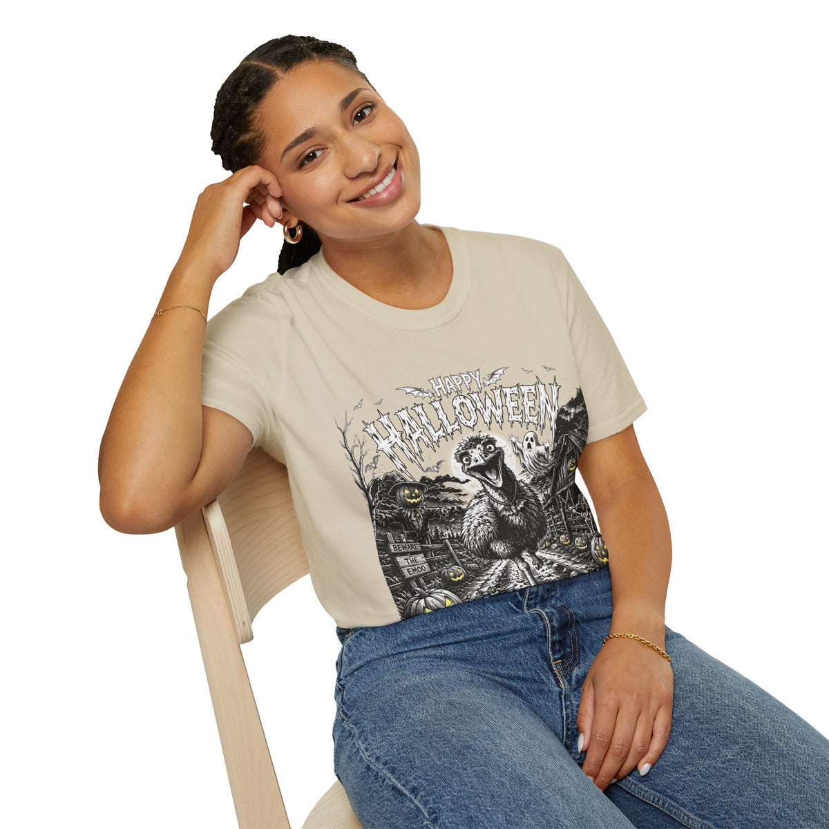 Halloween Vintage Goose T-Shirt — Happy Halloween Retro Horror Graphic