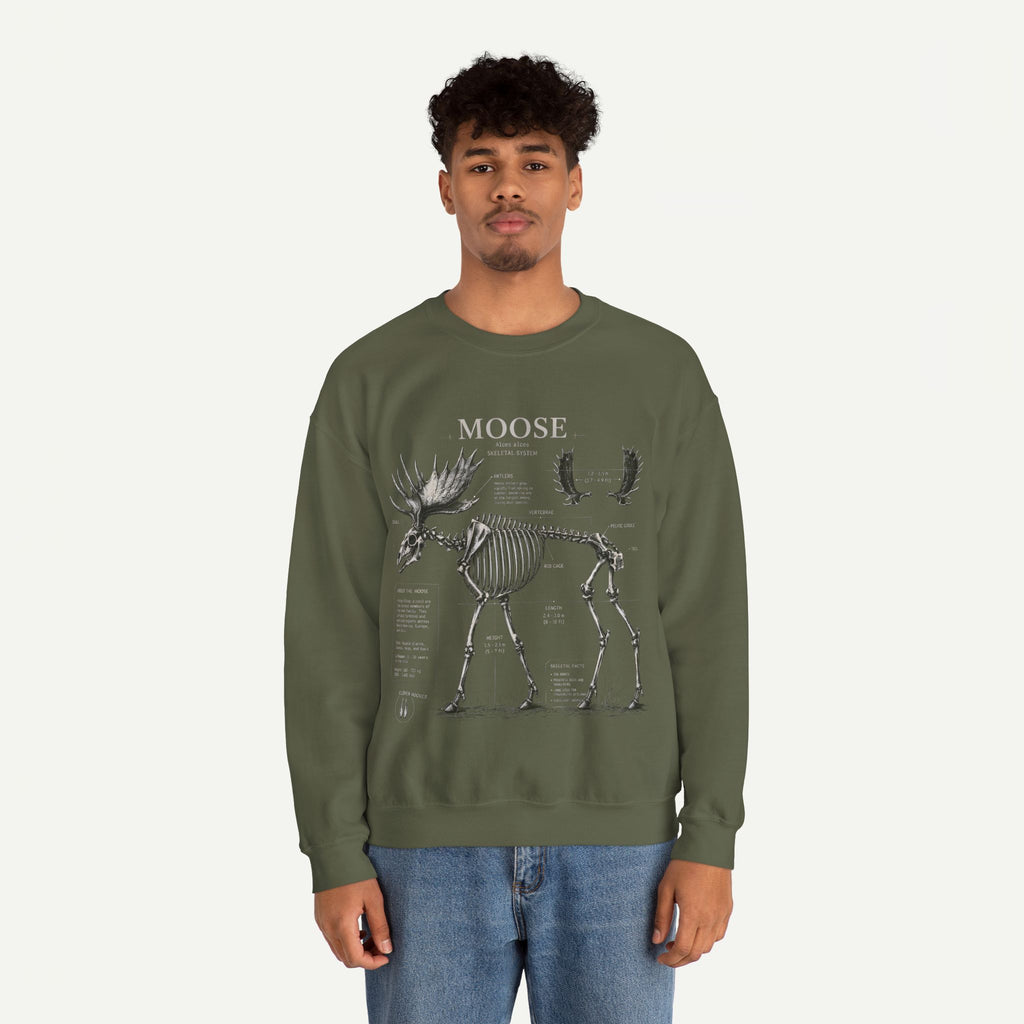 Moose Skeleton Anatomy Sweatshirt