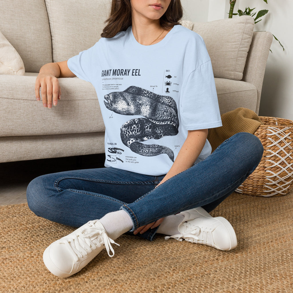 Moray Eel Anatomy Graphic T-Shirt — Vintage Scientific Illustration Tee