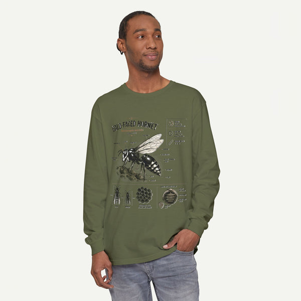 Bald-Faced Hornet Anatomy Long Sleeve Tee