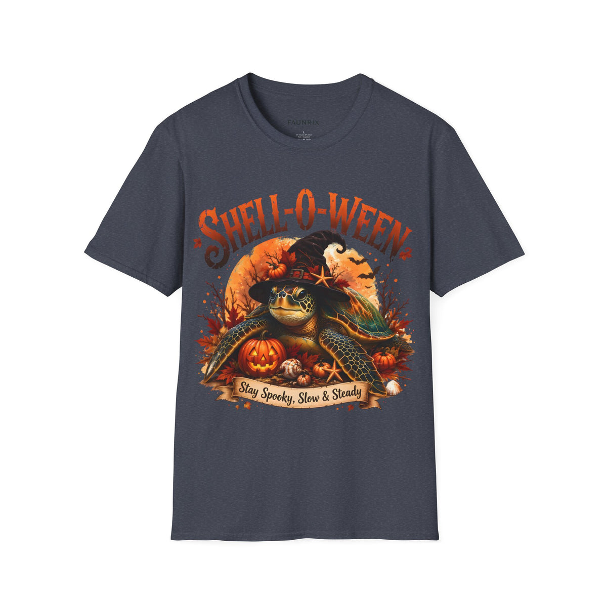 Shell-O-Ween T-Shirt — Spooky Pumpkin Witch Halloween Tee