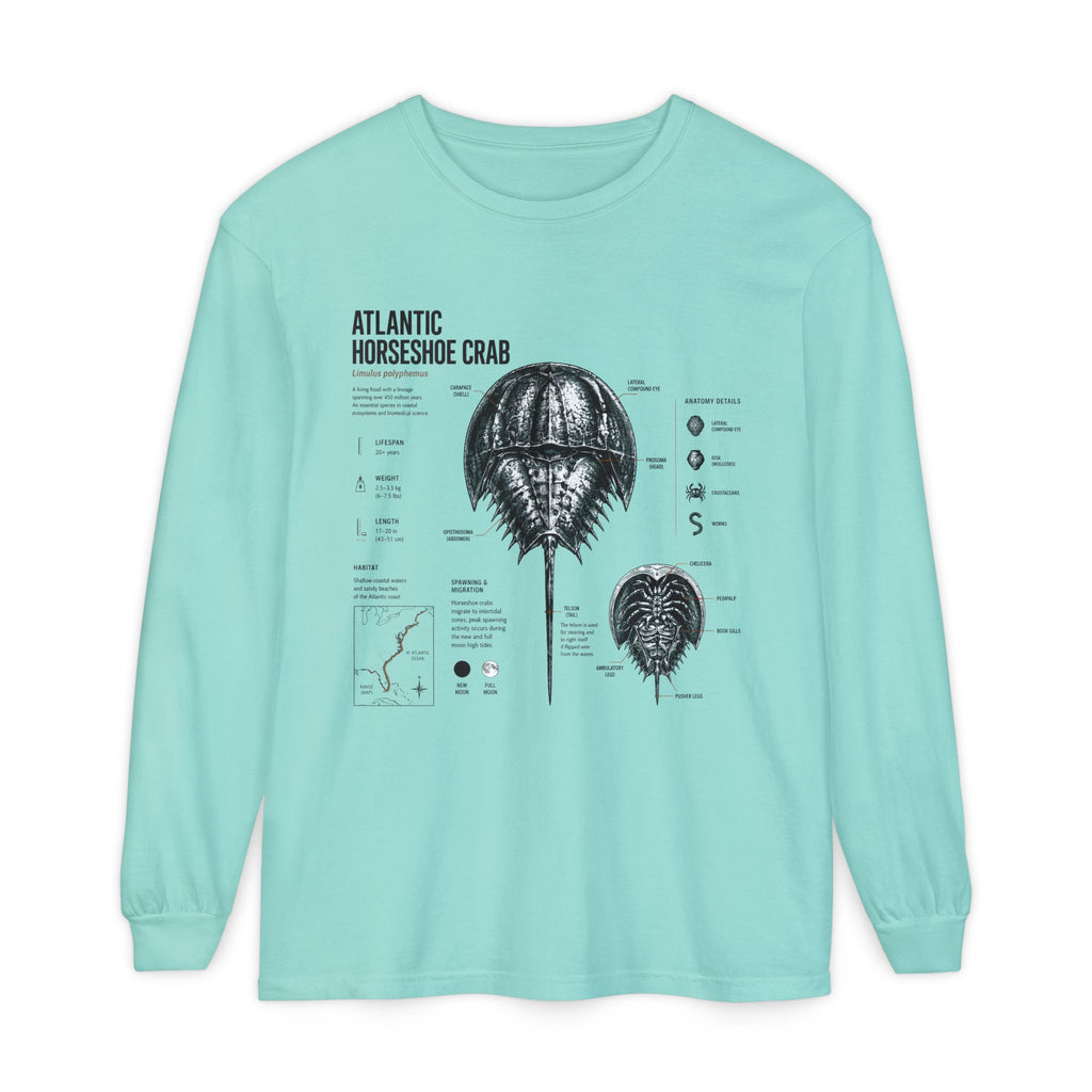 Atlantic Horseshoe Crab Anatomy Long Sleeve Tee