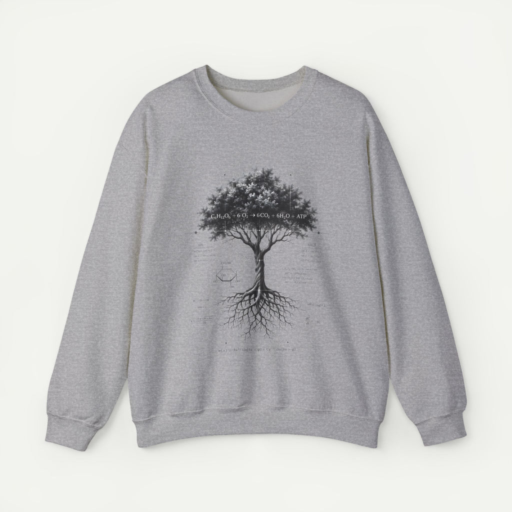 Tree of Life Crewneck Sweatshirt — Botanical Roots Illustration