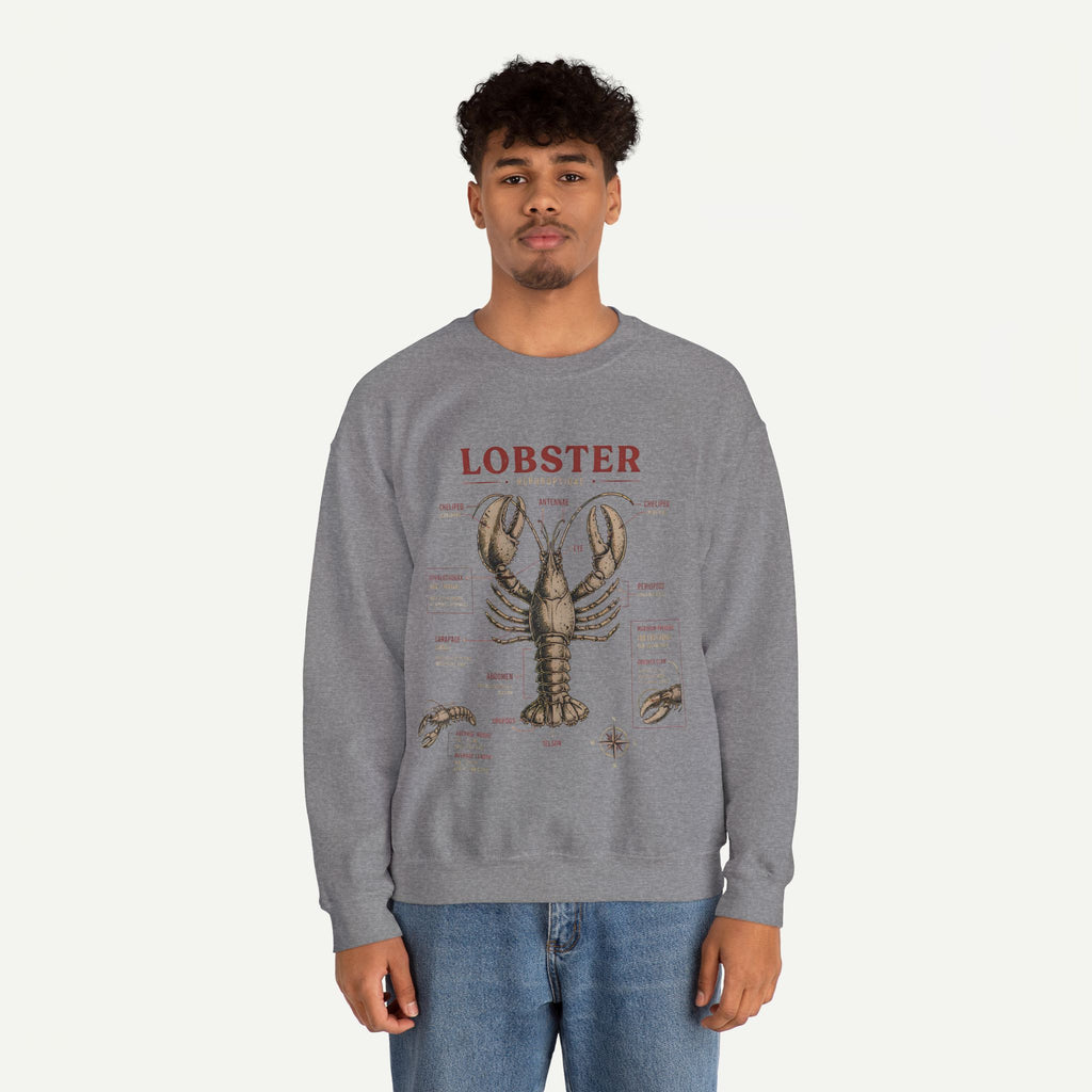 Lobster Anatomy Crewneck Sweatshirt