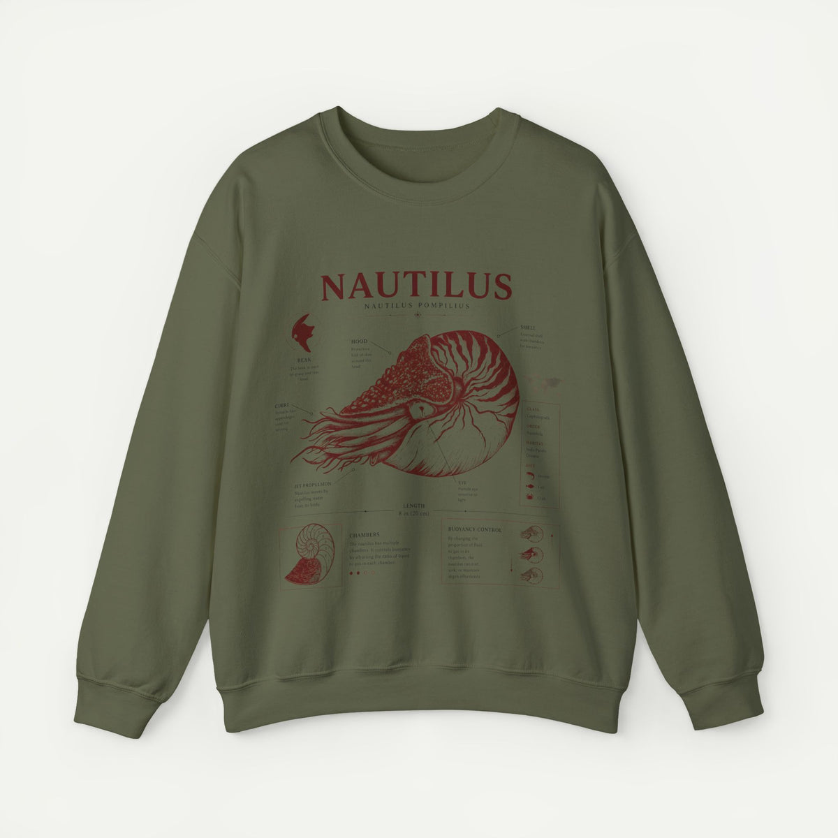 Nautilus Anatomy Crewneck Sweatshirt